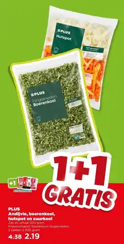 PLUS PLUS Andijvie, boerenkool, hutspot en zuurkool aanbieding
