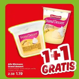 PLUS Alle Ehrmann Grand dessert aanbieding