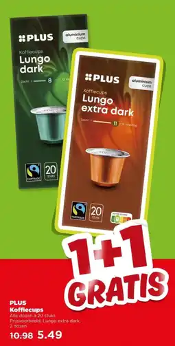 PLUS PLUS Koffiecups aanbieding