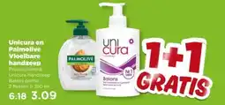 PLUS Unicura en Palmolive Vloeibare handzeep aanbieding