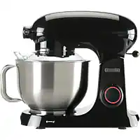 MediaMarkt BOURGINI Steel Kitchen Chef Keukenmachine Zwart 1800 W aanbieding