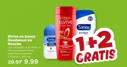 PLUS Elvive en Sanex Deodorant en Douche aanbieding