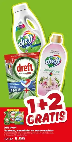 PLUS Alle Dreft Vaatwas, wasmiddel en wasverzachter aanbieding
