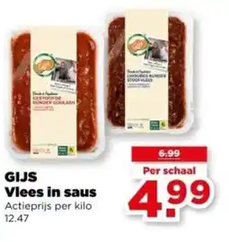 PLUS GIJS Vlees in saus aanbieding