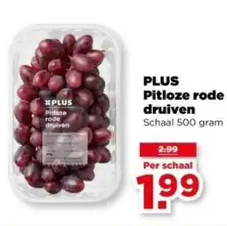PLUS PLUS Pitloze rode druiven aanbieding