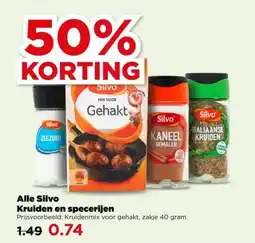 PLUS Alle Silvo Kruiden en specerijen aanbieding