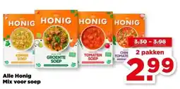 PLUS Alle Honig Mix voor soep aanbieding