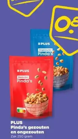 PLUS PLUS Pinda's gezouten en ongezouten aanbieding