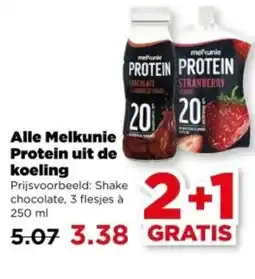 PLUS Alle Melkunie Protein uit de koeling aanbieding