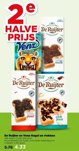 PLUS De Ruijter en Venz Hagel en vlokken aanbieding
