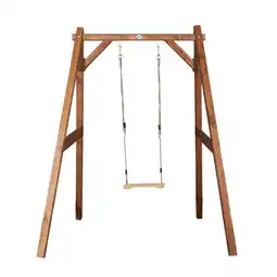 Praxis Axi Schommel 160x181x207cm Vrijstaande Schommel Hout Bruin aanbieding