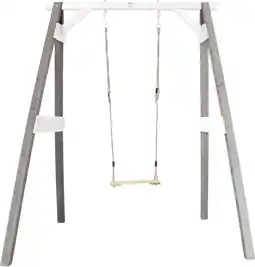 Praxis Axi Schommel 160x181x207cm Vrijstaande Schommel Hout Grijs/wit aanbieding