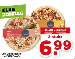 PLUS Alle Uit de keuken van PLUS Pizza's aanbieding