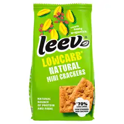 PLUS Leev Low-carb mini crackers nat aanbieding