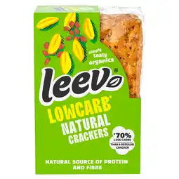 PLUS Leev Bio low-carb Qrackers aanbieding