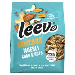 PLUS Leev Bio low-carb muesli aanbieding