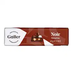 PLUS Galler Chocoladereep Puur Noisettes aanbieding