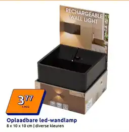 Action Oplaadbare led wandlamp aanbieding