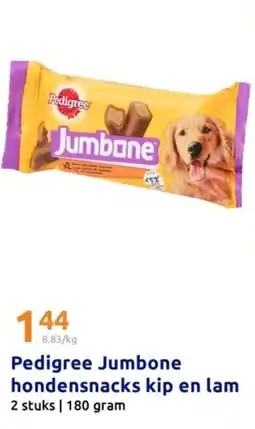 Action Pedigree Jumbone hondensnacks kip en lam aanbieding