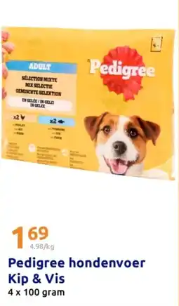 Action Pedigree hondenvoer Kip & Vis aanbieding