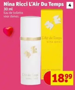 Kruidvat Nina Ricci L'Air Du Temps aanbieding