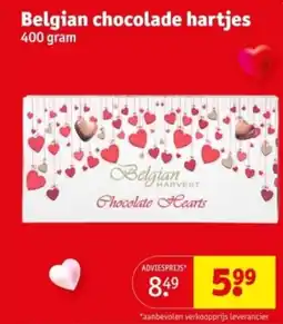 Kruidvat Belgian chocolade hartjes aanbieding