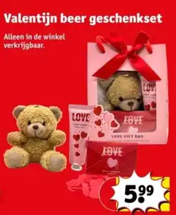Kruidvat Valentijn beer geschenkset aanbieding
