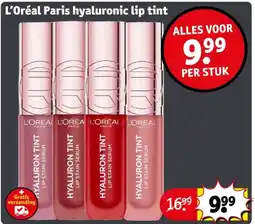 Kruidvat L'Oréal Paris hyaluronic lip tint aanbieding
