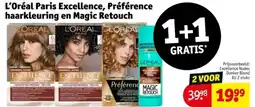 Kruidvat L'Oréal Paris Excellence, Préférence haarkleuring en Magic Retouch aanbieding