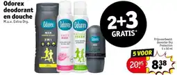 Kruidvat Odorex deodorant en douche aanbieding