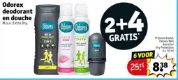Kruidvat Odorex deodorant en douche aanbieding