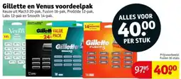 Kruidvat Gillette en Venus voordeelpak aanbieding