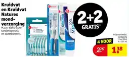 Kruidvat Kruidvat en Kruidvat Natures mond verzorging aanbieding