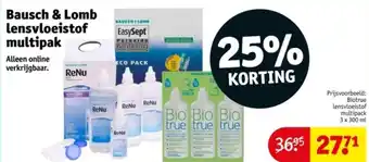 Kruidvat Bausch & Lomb lensvloeistof multipak aanbieding