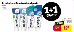 Kruidvat Prodent en Zendium tandpasta aanbieding