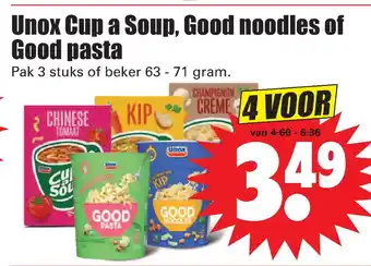 Dirk Unox Cup a Soup, Good noodles of Good pasta aanbieding