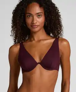 Hunkemoller Hunkemöller Neoprene bikinitop Paars aanbieding