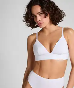 Hunkemoller Hunkemöller Katoenen bralette Wit aanbieding