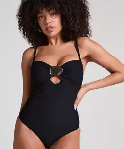 Hunkemoller Hunkemöller Corrigerend badpak Cabo Zwart aanbieding
