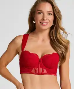 Hunkemoller Hunkemöller Voorgevormde longline beugel bh Whitney Rood aanbieding