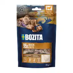 Zooplus 70g Bozita Meaty Bites Eend hondensnacks aanbieding