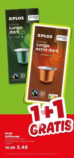 PLUS PLUS Koffiecups aanbieding