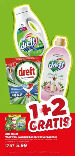 PLUS Alle Dreft Vaatwas, wasmiddel en wasverzachter aanbieding