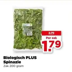 PLUS Biologisch PLUS Spinazie aanbieding
