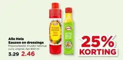 PLUS Alle Hela Sauzen en dressings aanbieding
