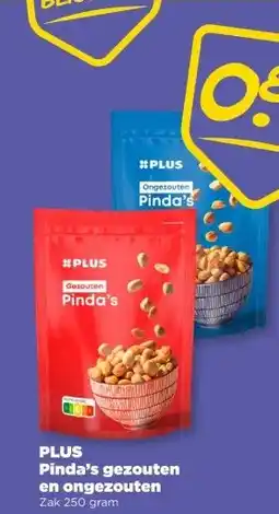 PLUS PLUS Pinda's gezouten en ongezouten aanbieding
