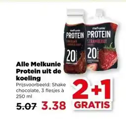 PLUS Alle Melkunie Protein uit de koeling aanbieding