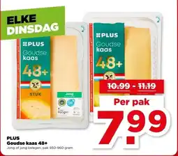 PLUS PLUS Goudse kaas 48+ aanbieding