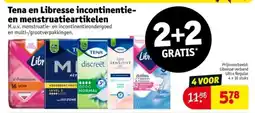 Kruidvat Tena en libresse incontinentie en menstruatieartikelen aanbieding