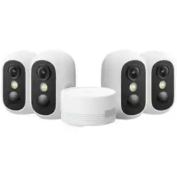 MediaMarkt EUFY eufyCam C35 4-Cam Kit Wit Slimme binnen- / buitencamera Wit aanbieding